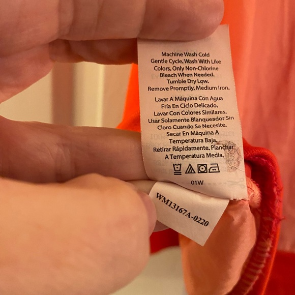 AVIA Women’s Orange Colorblock Sleeveless Windbreaker, Medium - Picture 8 of 11